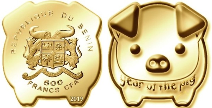 Монеты к году Свиньи
