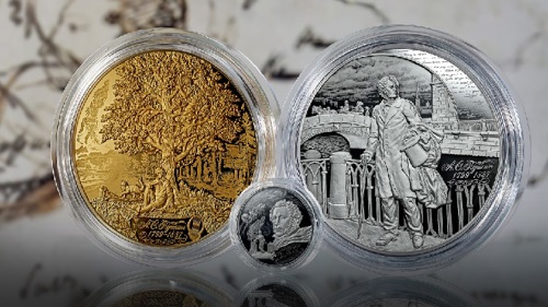 Центробанк выпустил килограммовые монеты к юбилею Пушкина
