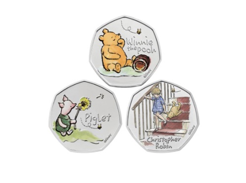 Появилась серия монет с персонажами из «Винни-Пуха»
